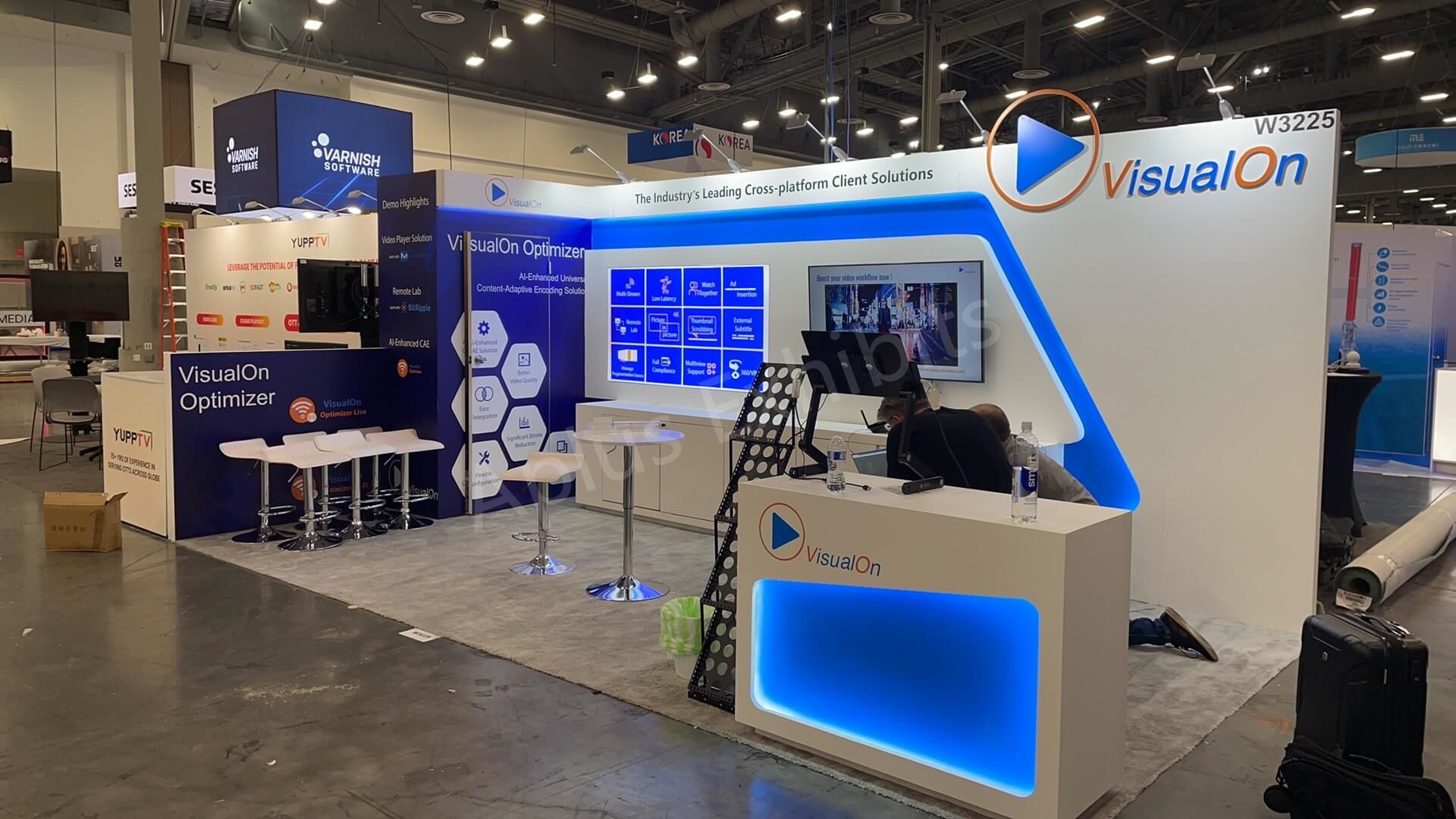 Visualon 10'x20' CES2023 Booth - Aplus Exhibits